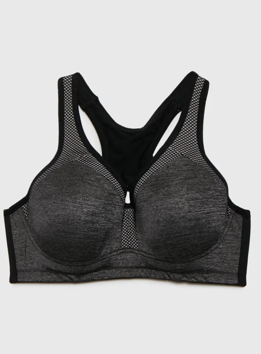 A-DD Active Grey High Impact Sports Bra - 38E