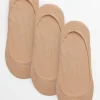 Beige Nude Footsies 3 Pack 6-8