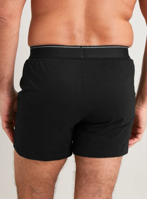 Black & Grey Jersey Boxers 3 Pack M