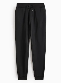 Black Core Cuffed Joggers S