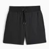 Black Jersey Drawstring Shorts L