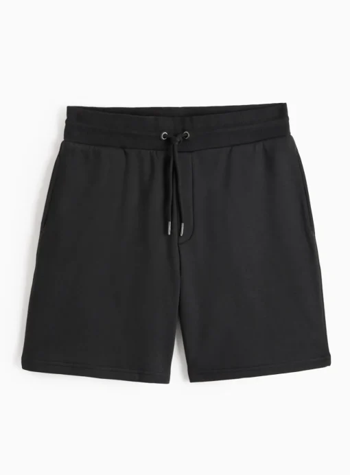 Black Jersey Drawstring Shorts L