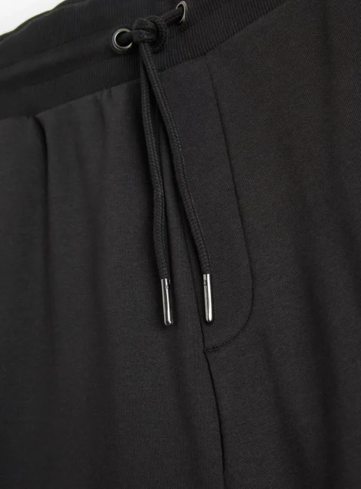 Black Jersey Drawstring Shorts L