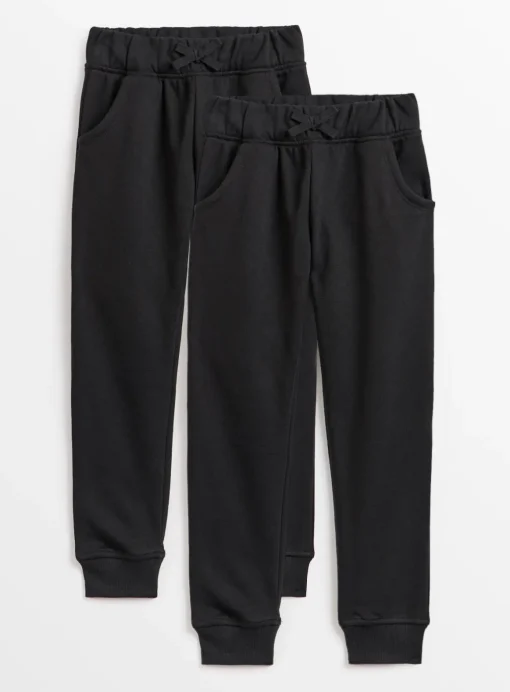 Black Joggers 2 Pack 6 years