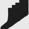 Black Knee High Heart Socks 5 Pack 6-8.5