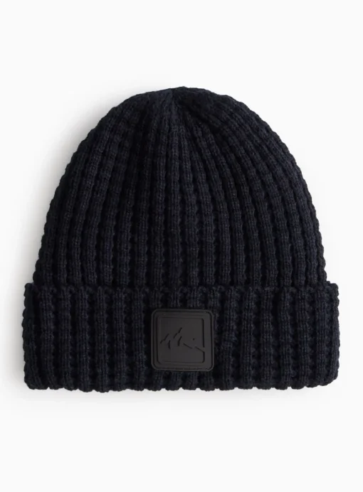 Black Knitted Chunky Beanie 3-5 years