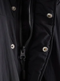 Black Padded Longline Duvet Coat XXL