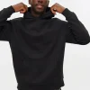 Black Relaxed Overhead Hoodie XXL