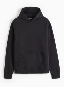Black Relaxed Overhead Hoodie XXL