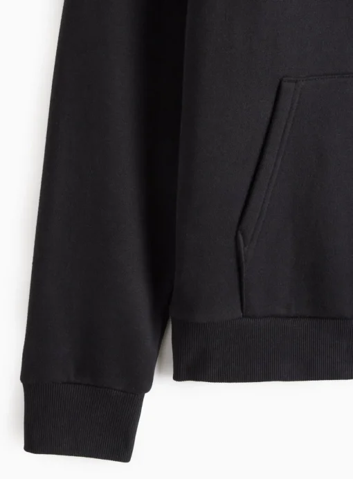 Black Relaxed Overhead Hoodie XXL