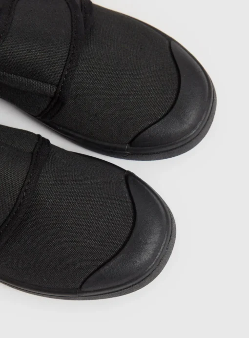 Black Unisex Micro-Fresh® Plimsolls 9 Infant