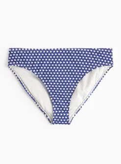 Blue Geo High Waisted Bikini Bottoms 16