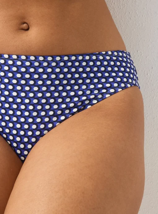 Blue Geo High Waisted Bikini Bottoms 16