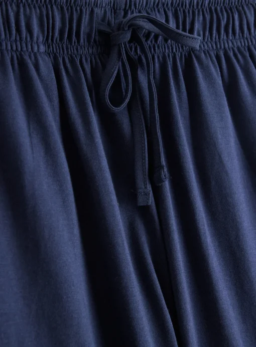 Blue Stripe Short Sleeve Jersey Pyjamas XL