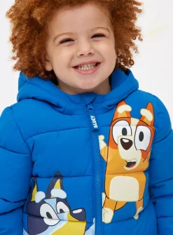 Bluey Character Print Puffer Jacket 1-2 years