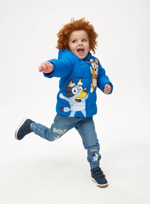 Bluey Character Print Puffer Jacket 1-2 years