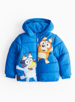Bluey Character Print Puffer Jacket 1-2 years