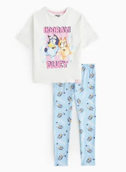 Bluey Hooray Character Print Pyjamas 1-2 years