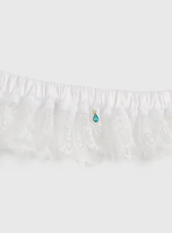 Boudoir Collection White Eyelash Lace Garter One Size