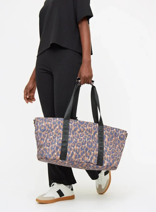 Brown Leopard Print Baby Changing Bag One Size