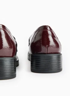 Burgundy Patent Loafers 6