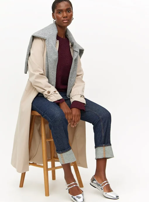 Burgundy Pointelle Knitted Jumper 16