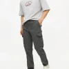 Charcoal Cuffed Cargo Trousers 40R