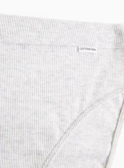 Cottonform™ Grey Marl High-Leg Knickers 18