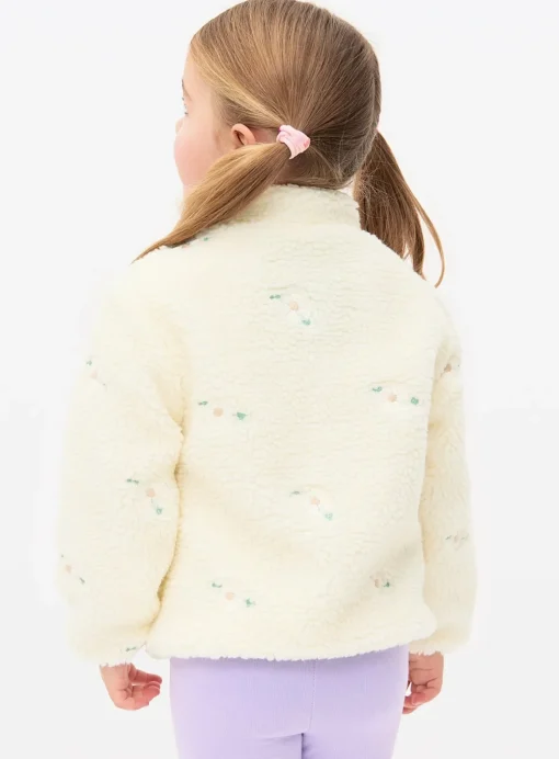 Cream Borg Fleece Jacket 1-2 years