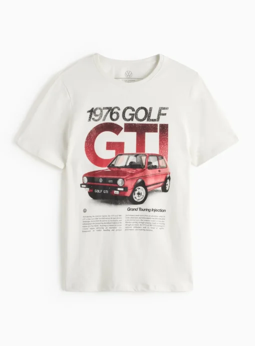 Cream Golf GTI Graphic Print T-Shirt XL
