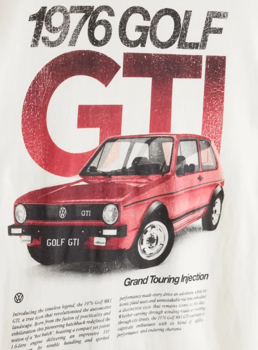 Cream Golf GTI Graphic Print T-Shirt XL