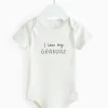 Cream I Love My Grandad Slogan Bodysuit   Up to 1 mth