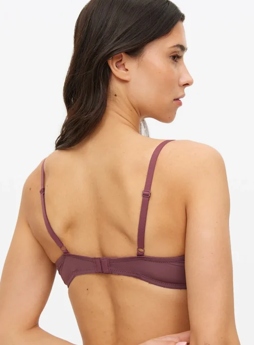Cream, Pink & Burgundy T-Shirt Bras 3 Pack 34DD