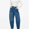 Dark Denim Barrel Leg Jeans 12R