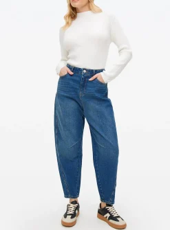 Dark Denim Barrel Leg Jeans 12R