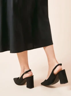DOROTHY PERKINS Wide Fit Ellens Pointed Block Heel Slingback Court shoes 3