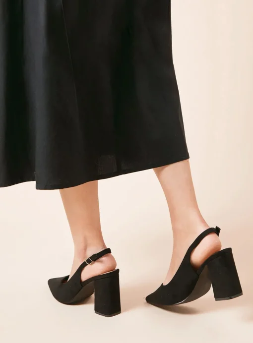 DOROTHY PERKINS Wide Fit Ellens Pointed Block Heel Slingback Court shoes 3