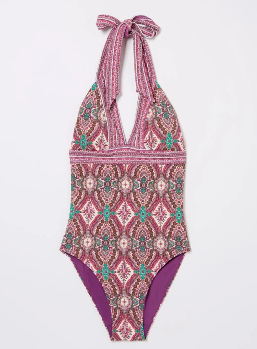 FATFACE Serena Detail Paisley Swimsuit 6