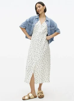 Floral Print Sleeveless Tea Dress 20