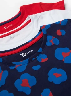 Floral T-Shirts 3 Pack 4 years