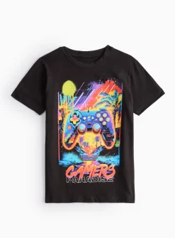 Gamers Paradise Black T-Shirt 5 years