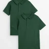 Green Unisex Polo Shirt 2 Pack 6 years