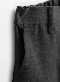 Grey Generous Fit Woven Extendable Hem Trousers 2 Pack 5 years
