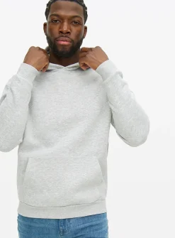 Grey Relaxed Overhead Hoodie XXXL