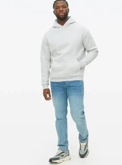 Grey Relaxed Overhead Hoodie XXXL
