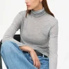 Grey Roll Neck Long Sleeve Top 16