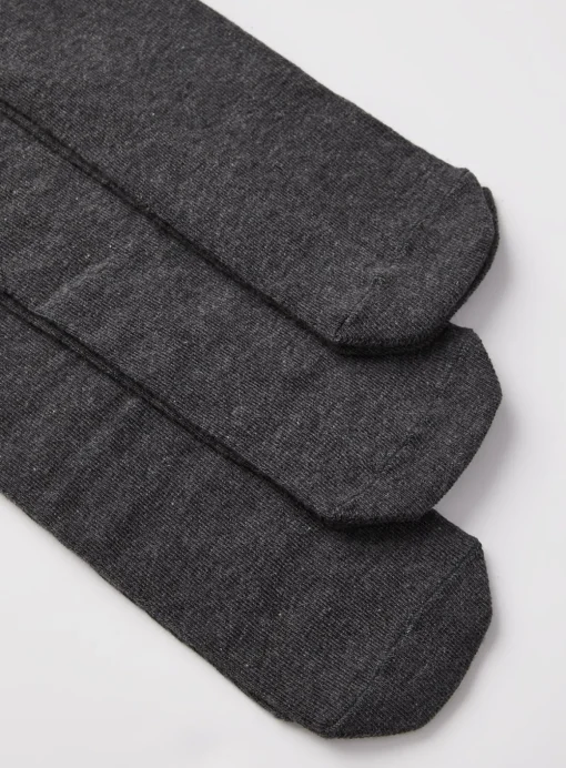 Grey Seamless Toe Tights 5 Pack 3-4 years
