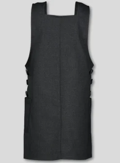 Grey Square Neck Pinafore 6 years