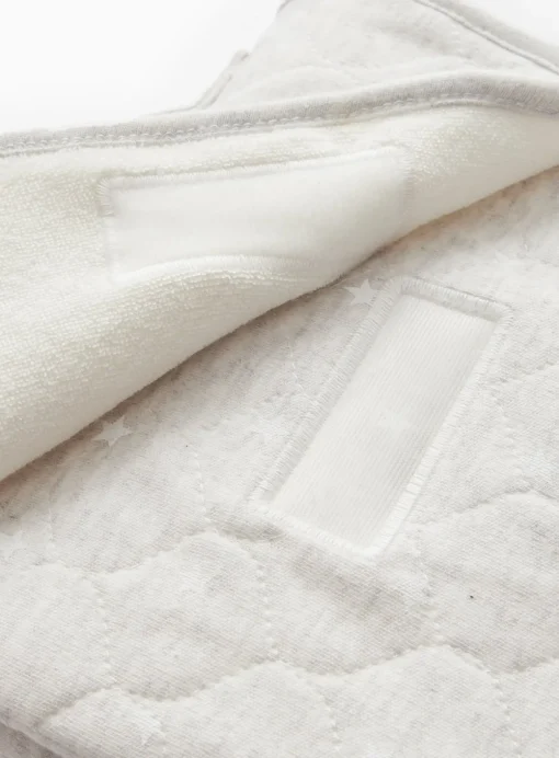 Grey Star Print Quilted Changing Mat One Size
