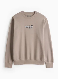 Grey Tokyo Slogan Sweatshirt L